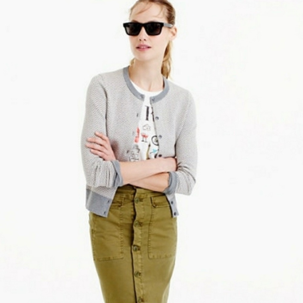 J.Crew herringbone sweater